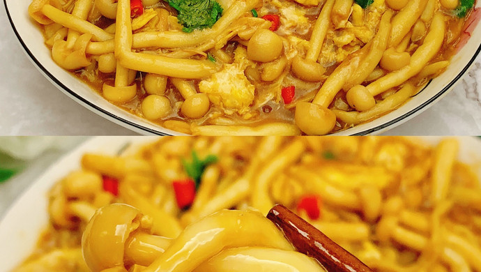 低脂营养又美味～菌菇炒鸡蛋