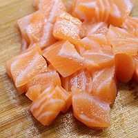 #挪威三文鱼#三文鱼波奇饭的做法图解5