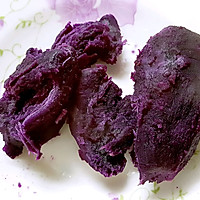 紫薯开花馒头～酵母馒头的做法图解1