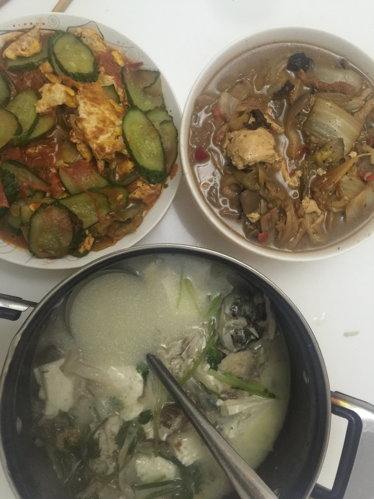 娃娃菜烩平菇豆腐肉丝的做法