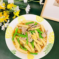 #解腻开胃就吃它#豇豆肉片意面的做法图解12