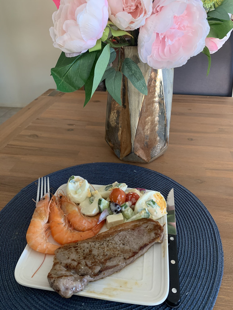 （减肥餐）牛排大虾沙拉套餐的做法