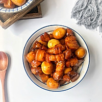 红烧肉炖鹌鹑蛋的做法图解8