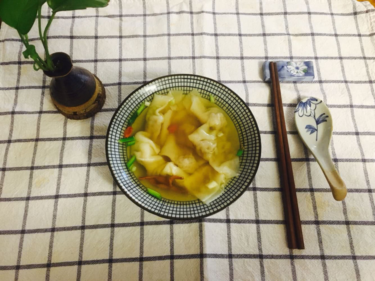 鸡汤大馄炖的做法