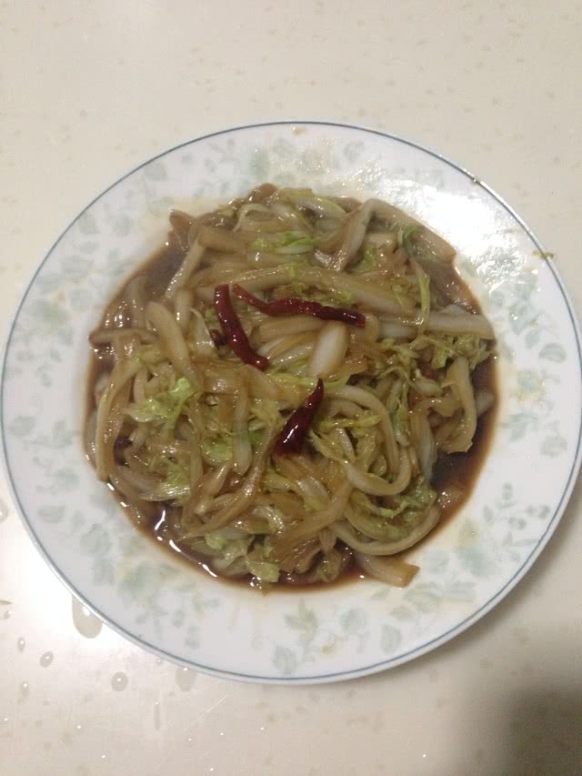 酸辣醋溜白菜的做法图解7