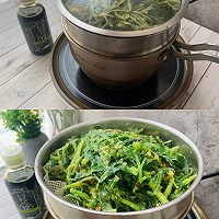 春天的美-蒸面条菜的做法图解3