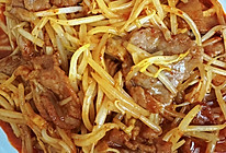 绿豆芽炒牛肉的做法