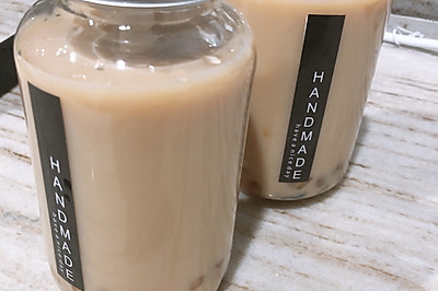 低糖版家庭焦糖珍珠奶茶