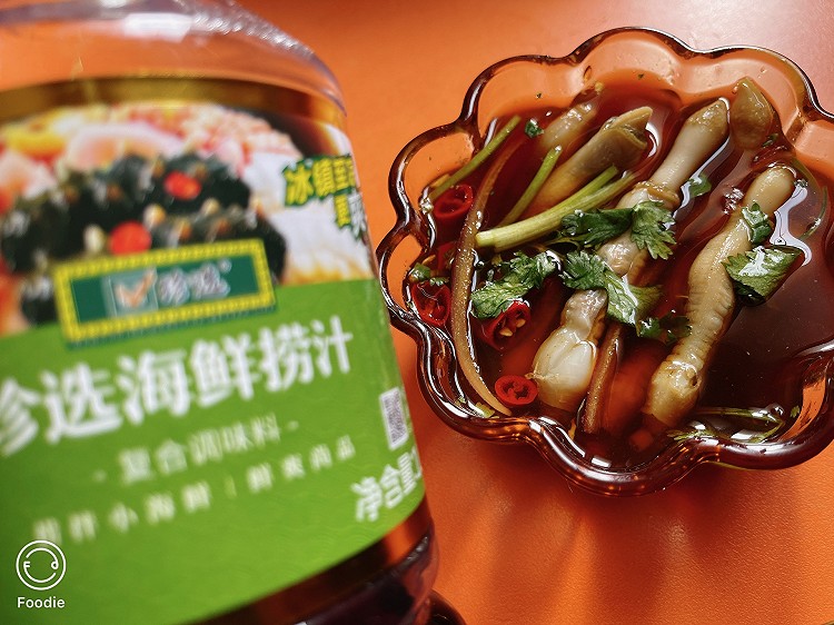 捞汁海蛏的做法