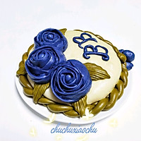 #520，美食撩动TA的心！#蓝色妖姬馒头蛋糕的做法图解19