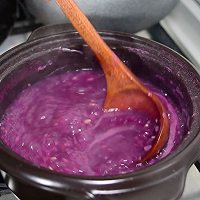 粥日食丨紫薯燕麦米粥的做法图解6