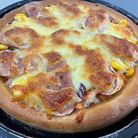 黑椒肉肠披萨的做法图解10