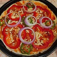 虾仁披萨（现做披萨皮）的做法图解9