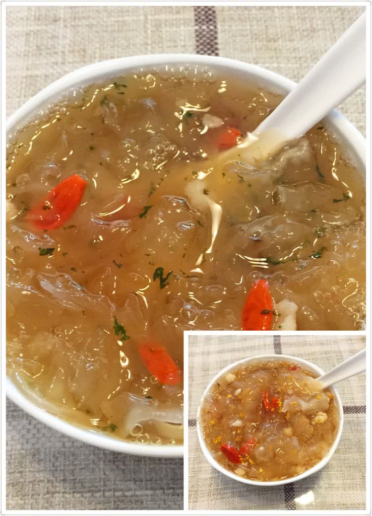 薄荷清爽银耳羹&金桂幽香银耳羹的做法图解1