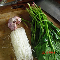 菠菜粉丝的做法图解1