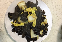 酸辣黑白菜的做法