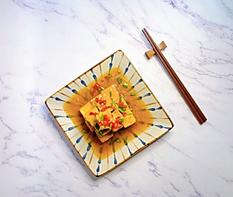 老豆腐新吃法-剁椒虎皮豆腐的做法