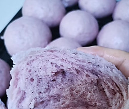 暄软椰香紫薯馒头的做法