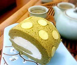 抹茶波点蛋糕卷的做法