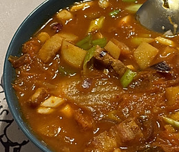 韩国人教的韩式五花肉泡菜汤的做法