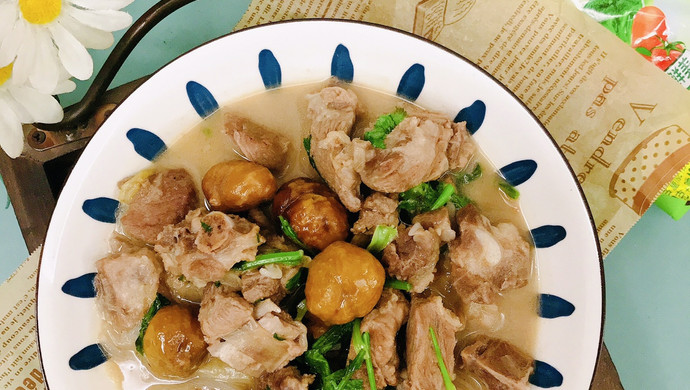 板栗烧排骨