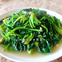 不涩口又嫩的清炒菠菜的做法图解16