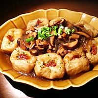 #入秋滋补正当时#中华传统美食——油豆腐酿肉的做法图解8