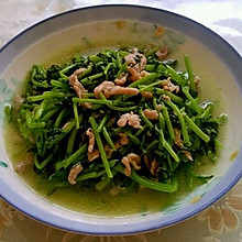 茼蒿炒肉丝