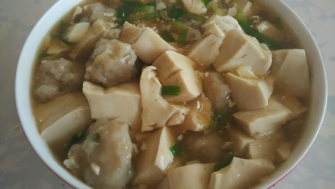 鱼丸煮豆腐