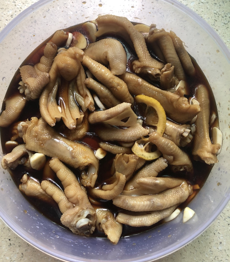 陈醋柠檬鸡爪鸭爪的做法