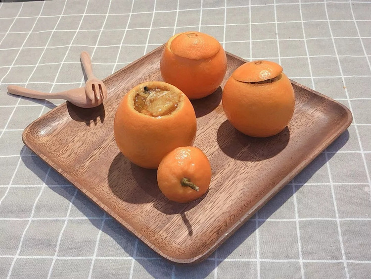 蟹酿橙的做法