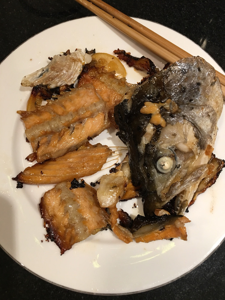 高压锅三文鱼头的做法