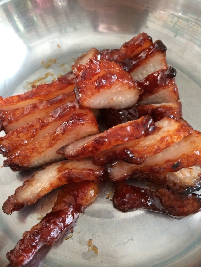 Barbecued pork with honey