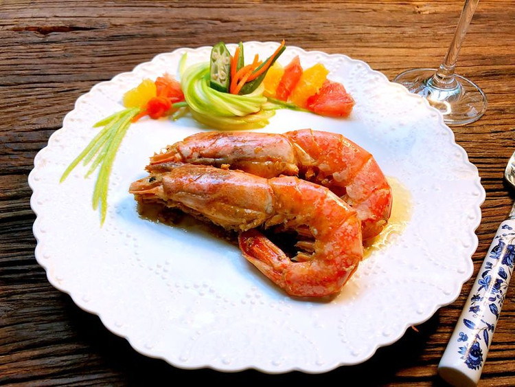 蒜蓉黄油阿根廷红虾的做法