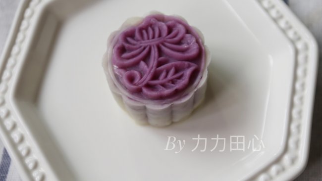 紫薯冰皮月饼（四个50g份量）的做法