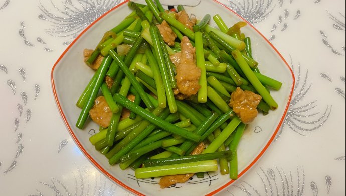 蒜苔炒肉