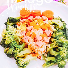 #餐桌上的春日限定#十分钟做成的:四色虾米营养蔬菜便当