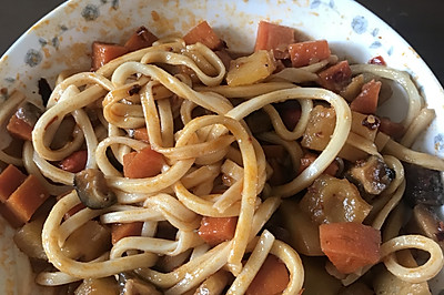 自制杂酱拌面