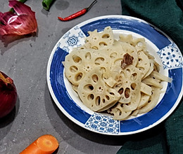 家常肉片炒藕片的做法