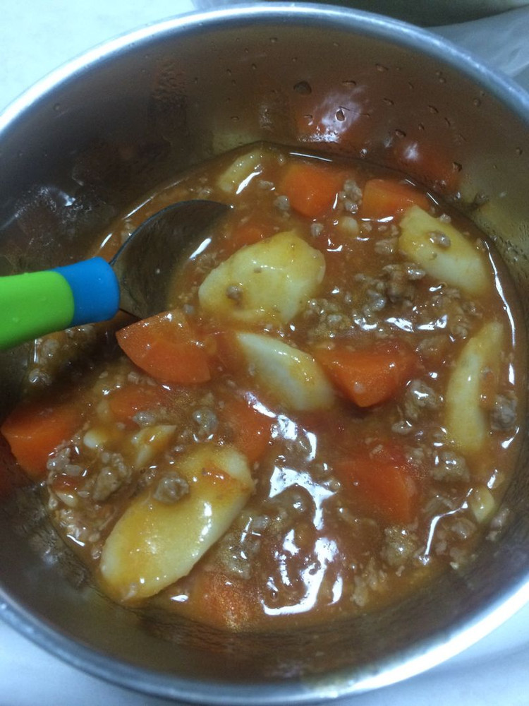 西红柿牛肉沫 宝宝辅食的做法