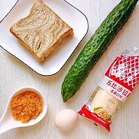 #丘比三明治#十分钟健康早餐+肉松鸡蛋三明治的做法图解1