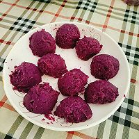 椰肉紫薯糕的做法图解4