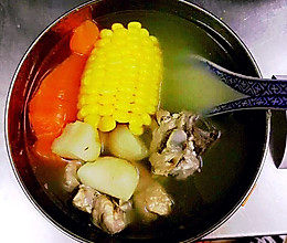 猪脊骨马蹄玉米胡萝卜汤的做法
