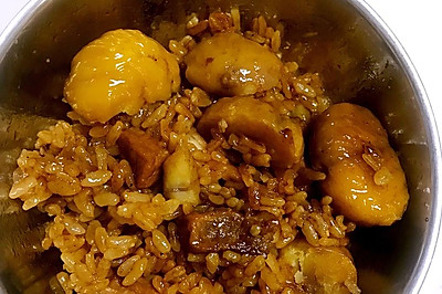 板栗猪肉饭