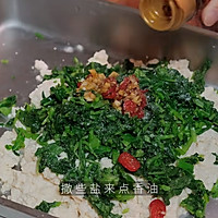 荠菜拌豆腐的做法图解4