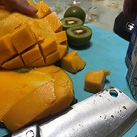 #麦子厨房#料理机出品：蜜豆分层奶昔的做法图解3
