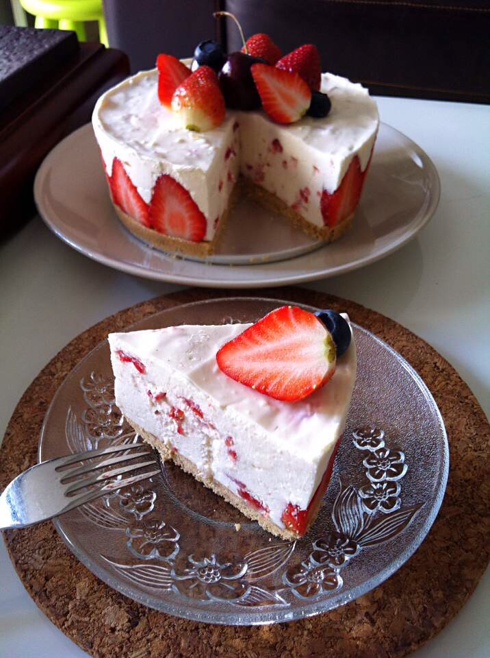 草莓冻芝士蛋糕的做法