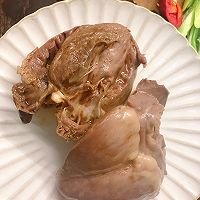 #轻食季怎么吃#大葱炒猪心的做法图解3