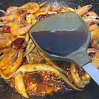 #东古家味美食#干锅香辣鱿鱼虾的做法图解9