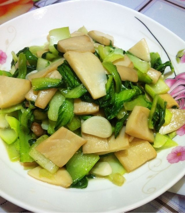 青菜炒杏鲍菇